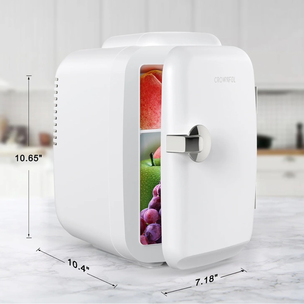 Crown Red Compact Mini Fridge for Kitchen